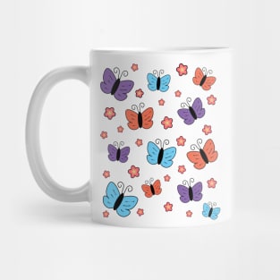 Pretty Butterflies And Flowers Mug